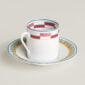 Hermès en Contrepoint Coffee Cup and Saucer n°1 - Set of 2 | Kneen & Co