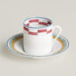 Hermès en Contrepoint Coffee Cup and Saucer n°1 - Set of 2 | Kneen & Co
