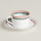 Hermès en Contrepoint Tea Cup and Saucer n°2 - Set of 2 | Kneen & Co