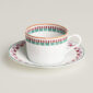 Hermès en Contrepoint Tea Cup and Saucer n°2 - Set of 2 | Kneen & Co
