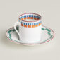 Hermès en Contrepoint Coffee Cup and Saucer n°2 - Set of 2 | Kneen & Co