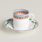 Hermès en Contrepoint Coffee Cup and Saucer n°2 - Set of 2 | Kneen & Co