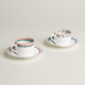 Hermès en Contrepoint Set of 2 Tea Cups and Saucers (n°1 and n°2) | Kneen & Co