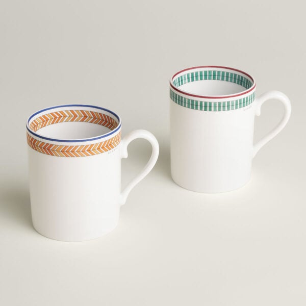 HERMES-enContrepoint-065231P-front-wm-1-1200x1200-100KB Hermès en Contrepoint Set of 2 Mugs (n°1 and n°2) | Kneen & Co
