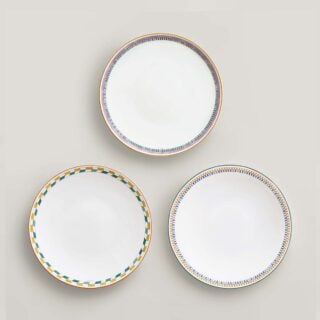 Hermès en Contrepoint Set of 3 Dinner Plates (n°1 to n°3) | Kneen & Co