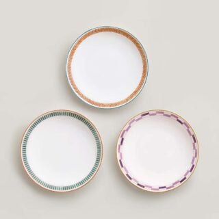 Hermès en Contrepoint Set of 3 Dessert Plates (n°1 to n°3) | Kneen & Co