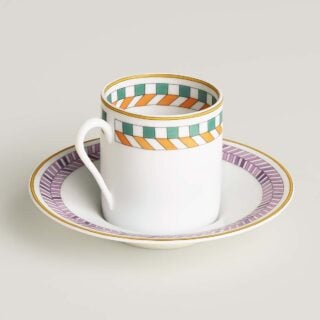 Hermès en Contrepoint Coffee and Saucer n°4 – Set of 2 | Kneen & Co