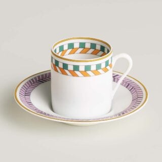 Hermès en Contrepoint Coffee and Saucer n°4 – Set of 2 | Kneen & Co
