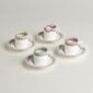 Hermès en Contrepoint Set of 4 Coffee Cups and Saucers (n°1 to n°4) | Kneen & Co