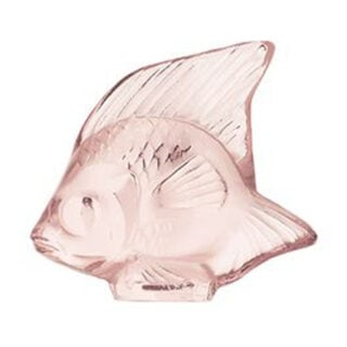 Lalique Fish Sculpture Pink | Kneen & Co