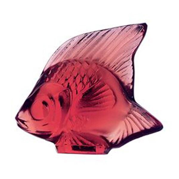 Lalique Fish Sculpture Golden Red | Kneen & Co
