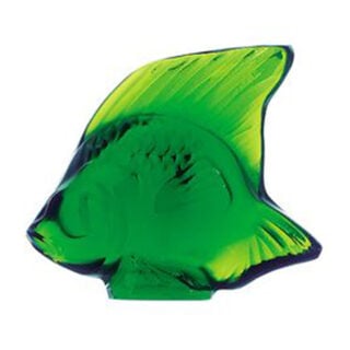 Lalique Fish Sculpture Green Amazon | Kneen & Co