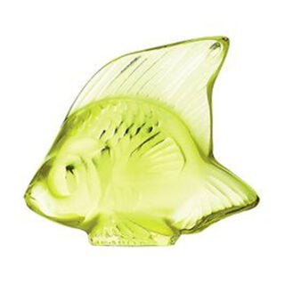 Lalique Fish Sculpture Anise Green | Kneen & Co
