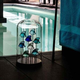 Lalique Fish Sculptures assorted colors | Kneen & Co