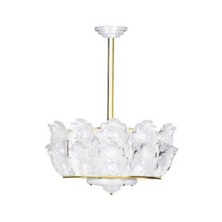 Lalique Chêne Chandelier Clear Crystal & Gilded Finish | Kneen & Co