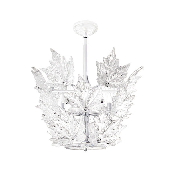 Lalique Champs-Élysées Chandelier Clear Crystal & Chrome Finish | Kneen & Co