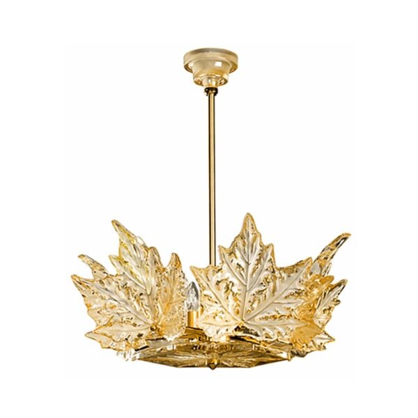 Lalique Champs-Élysées Small Chandelier Gold Luster Crystal & Gilded Finish | Kneen & Co
