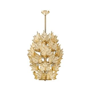 Lalique Champs-Élysées Grand Chandelier Gold Luster Crystal & Gilded Finish | Kneen & Co