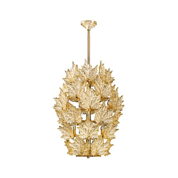 Lalique Champs-Élysées Grand Chandelier Gold Luster Crystal & Gilded Finish | Kneen & Co