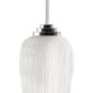 Lalique Plumes Ceiling Lamp No. 1 Clear Crystal & Chrome Finish | Kneen & Co