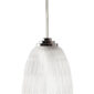 Lalique Plumes Ceiling Lamp No. 2 Clear Crystal & Chrome Finish | Kneen & Co