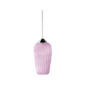 Lalique Plumes Ceiling Lamp No. 1 Pink Luster Crystal & Chrome Finish | Kneen & Co