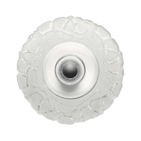 Lalique Caldera Wall Sconce Clear Crystal & Chromed Metal | Kneen & Co