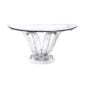 Lalique Cactus Half-Moon Console Table Clear Crystal | Kneen & Co