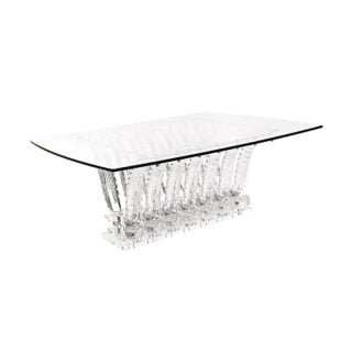 Lalique Cactus Rectangular Table Clear Crystal | Kneen & Co