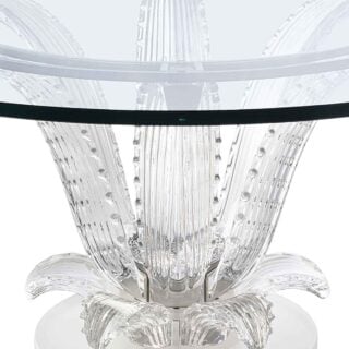 Lalique Cactus Coffee Table Clear Crystal close up | Kneen & Co