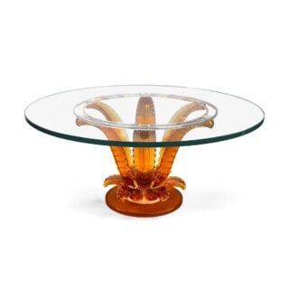 Lalique Cactus Coffee Table Amber Crystal | Kneen & Co