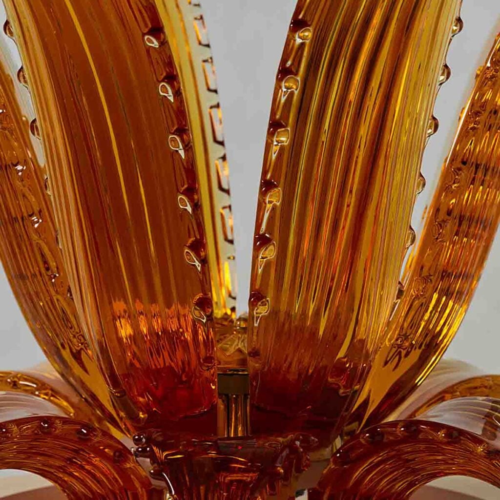 Lalique Cactus Coffee Table Amber Crystal | Kneen & Co