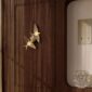 Lalique 2 Swallows Wall Sconce Clear Crystal & Chrome Finish | Kneen & Co