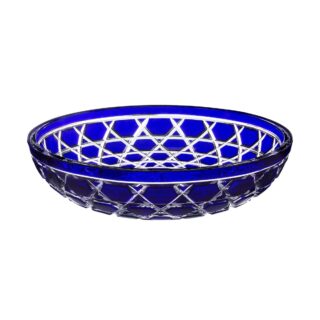 Saint-Louis Crystal Royal Dark Blue Centerpiece | Kneen & Co