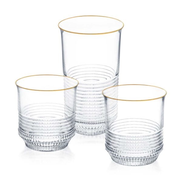 SAINTLOUIS-Cadence-GoldRimBarware-ParentSet-1200x1200-100KB Saint-Louis Crystal Cadence Gold Rim Barware | Kneen & Co