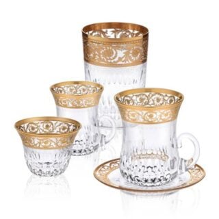 Saint-Louis Crystal Thistle Gold Tea Service | Kneen & Co