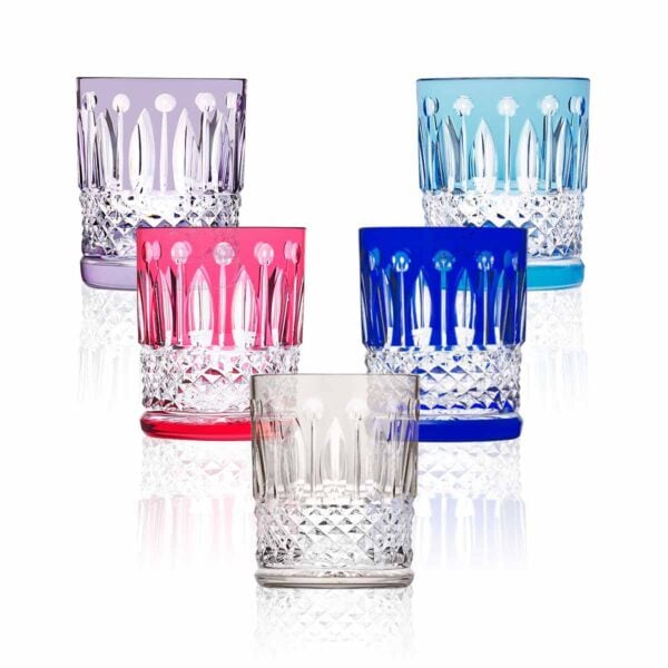 SAINTLOUIS-Tommy-ColoredCylindricalTumblers-ParentSet-1200x1200-100KB Saint-Louis Crystal Tommy Colored Cylindrical Tumblers | Kneen & Co
