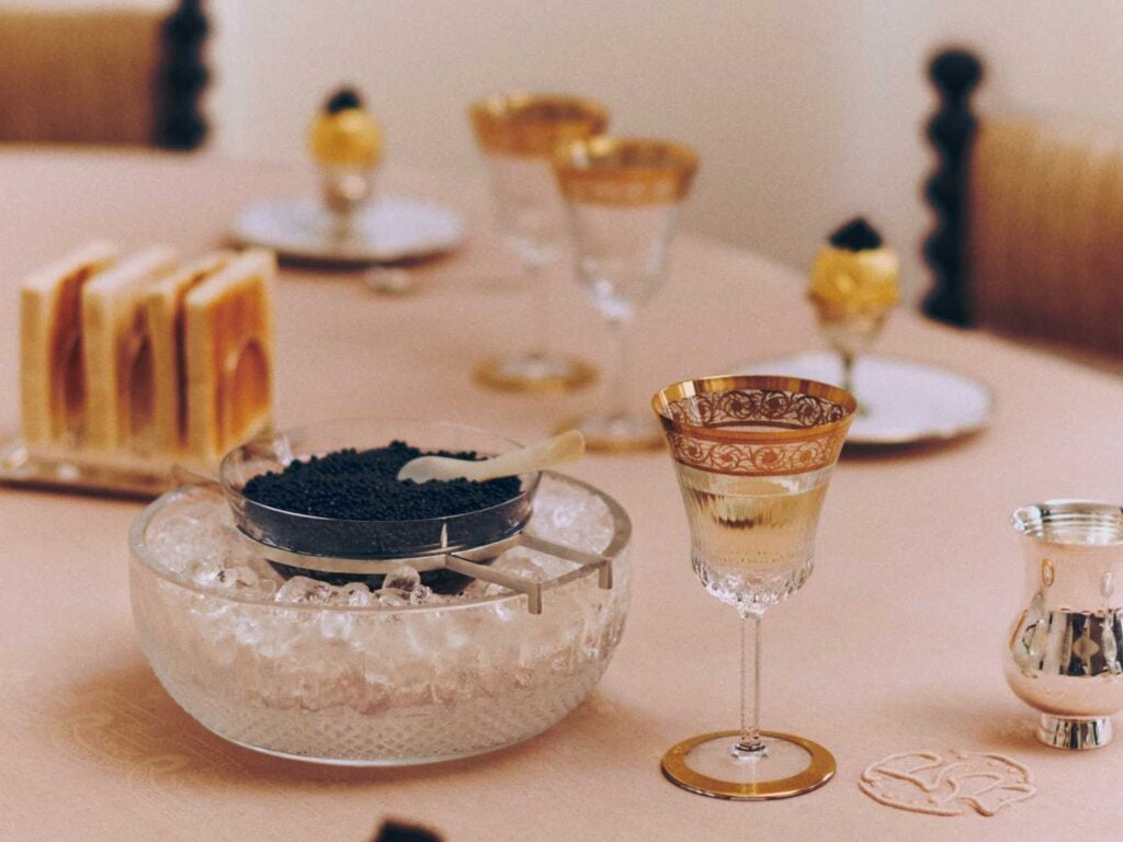 Saint-Louis Thistle Gold Glassware | Kneen & Co