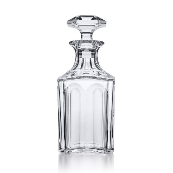 BACCARAT-1702352-White-Background-1200x1200-100KB Baccarat Harcourt 1841 Whiskey Decanter handcrafted in clear French crystal with bold beveled cuts, an architectural silhouette, and a precision-cut stopper | Kneen & Co