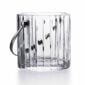 Baccarat Harmonie Ice Bucket handcrafted in clear French crystal with signature fluting and a polished stainless steel handle for elegant whiskey and cocktail service | Kneen & Co