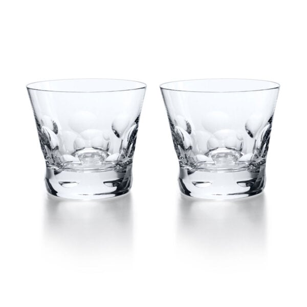 BACCARAT-2104388-White-Background-1200x1200-100KB Baccarat Béluga Tumblers, Set of 2, in clear handcrafted crystal with the collection's signature sculpted base designed by Savinel & Rozé | Kneen & Co