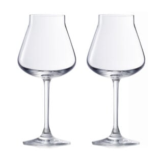 Château Baccarat Large Tasting Glasses, Set of 2, handcrafted from clear Baccarat crystal with a rounded bowl and tapered silhouette | Kneen & Co