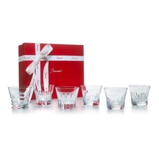Shop the Baccarat Everyday Classic Tumblers, Set of 6 at Kneen & Co. Six handcrafted French crystal tumblers featuring unique Baccarat cut patterns | Kneen & Co