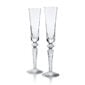 Shop the Baccarat Mille Nuits Flutissimo Flutes, Set of 2 at Kneen & Co. Crystal Champagne flutes with a slender silhouette and the iconic Mille Nuits stem | Kneen & Co