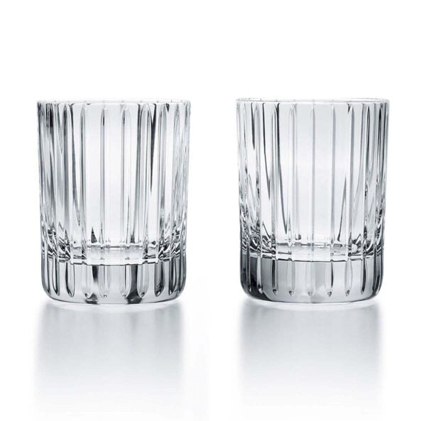 BACCARAT-2811293-White-Background-2-1200x1200-100KB Shop the Baccarat Harmonie Tumblers M, Set of 2 at Kneen & Co. Crystal spirit glasses with signature vertical fluting for whisky and cocktails | Kneen & Co