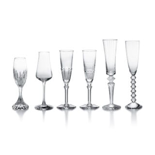 Shop the Baccarat Bubble Box Flutes, Set of 6 at Kneen & Co. Six distinct crystal champagne flutes presented in one celebratory gift set | Kneen & Co