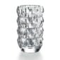 Baccarat Louxor Round Vase M in clear crystal featuring geometric diamond cuts designed by Thomas Bastide | Kneen & Co