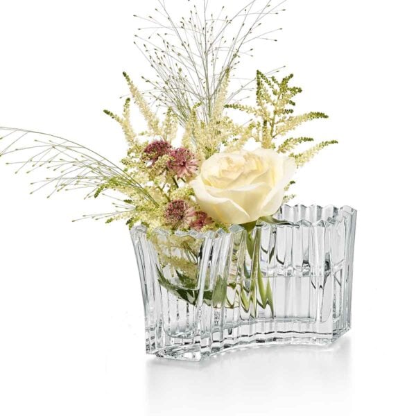 Baccarat Mille Nuits Infinite #2 crystal vase featuring a faceted modular design for creating sculptural floral arrangements | Kneen & Co