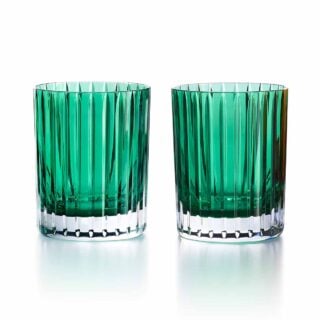 Baccarat Double Old Fashion Tumbler no. 2 in Green - Set of 2