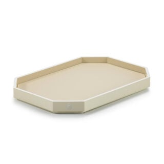 Baccarat Small Octogone Tray in Ivory